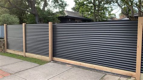 corrugated metal fence youtube